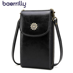 Women's Mini Phone Shoulder Bag Crossbody with Wide Strap