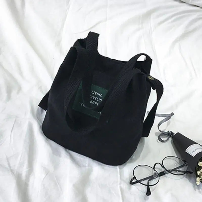 Canvas Single Strap Mini Crossbody Bag for Women