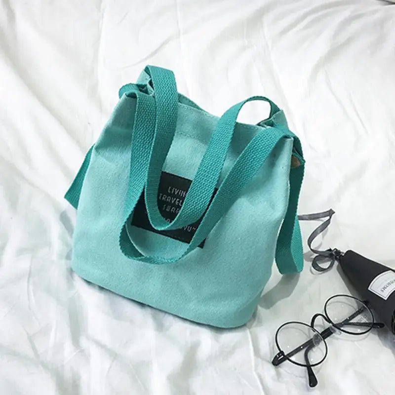 Canvas Single Strap Mini Crossbody Bag for Women