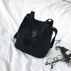 Canvas Single Strap Mini Crossbody Bag for Women