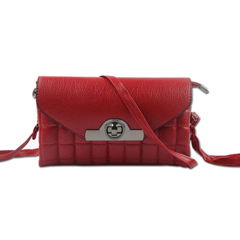 Womens Retro Crossbody Bags Small Leather Clutch Bag