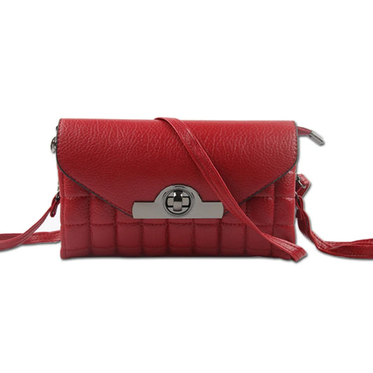 Womens Retro Crossbody Bags Small Leather Clutch Bag