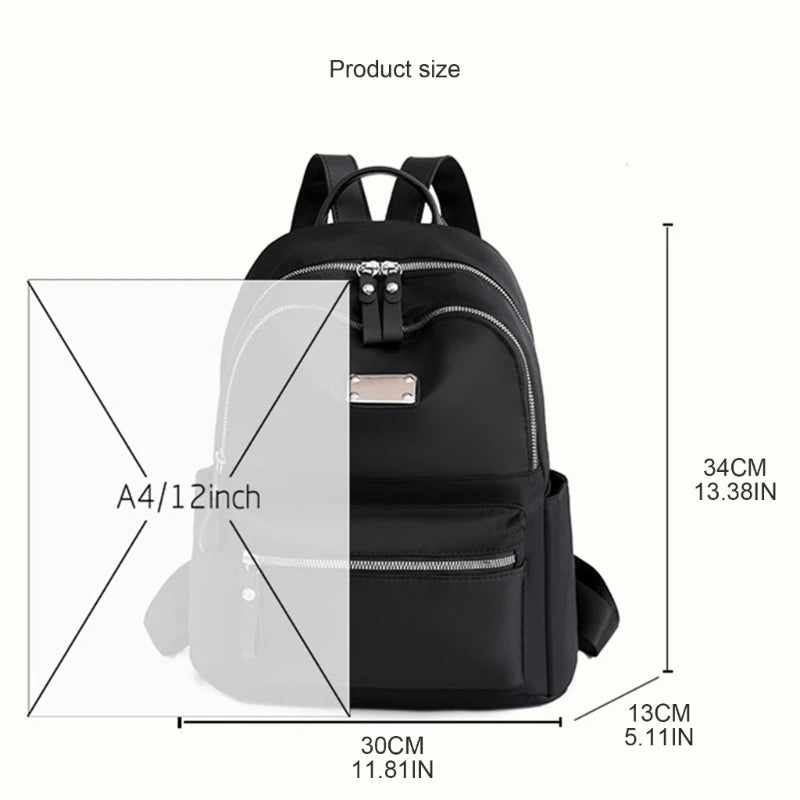 Womens School Book Bag Large Capacity Backpack Travel Backpack
