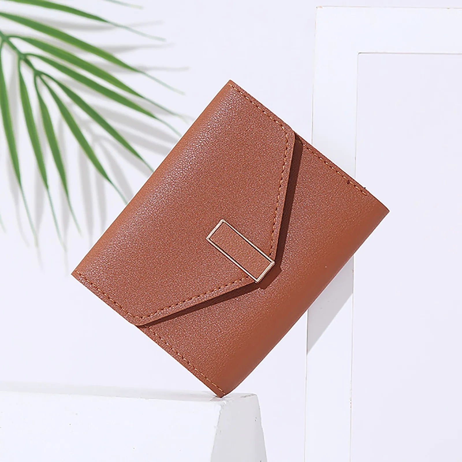 Womens Small Leather Pocket Wallet Ladies Mini Purse With ID Window