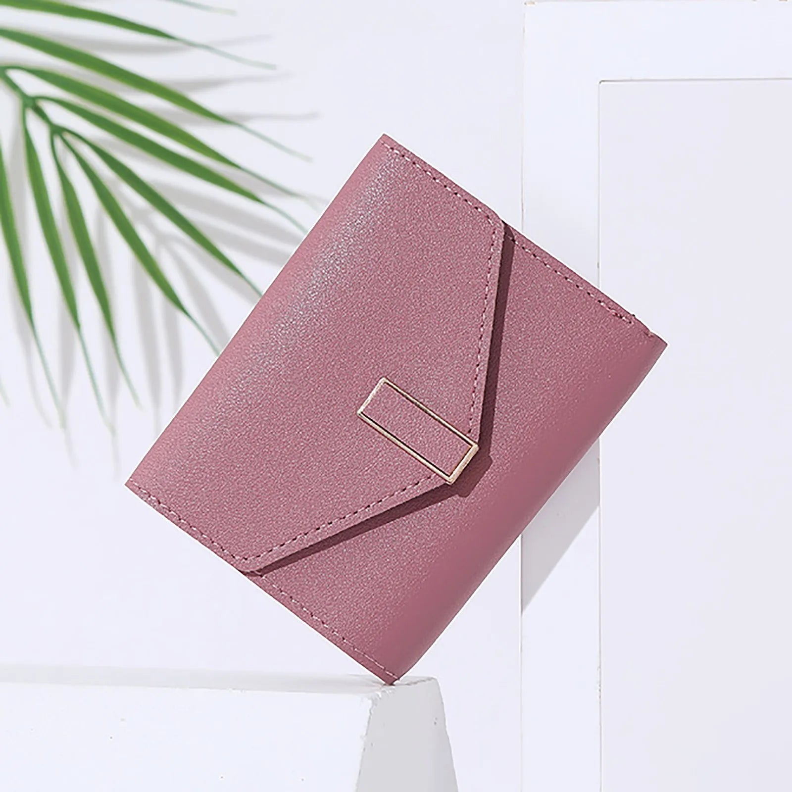 Womens Small Leather Pocket Wallet Ladies Mini Purse With ID Window