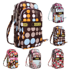 Waterproof Crossbody Wallet Phone Bag Nylon Zipper Cartoon Arm Bag