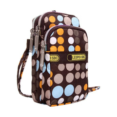 Waterproof Crossbody Wallet Phone Bag Nylon Zipper Cartoon Arm Bag