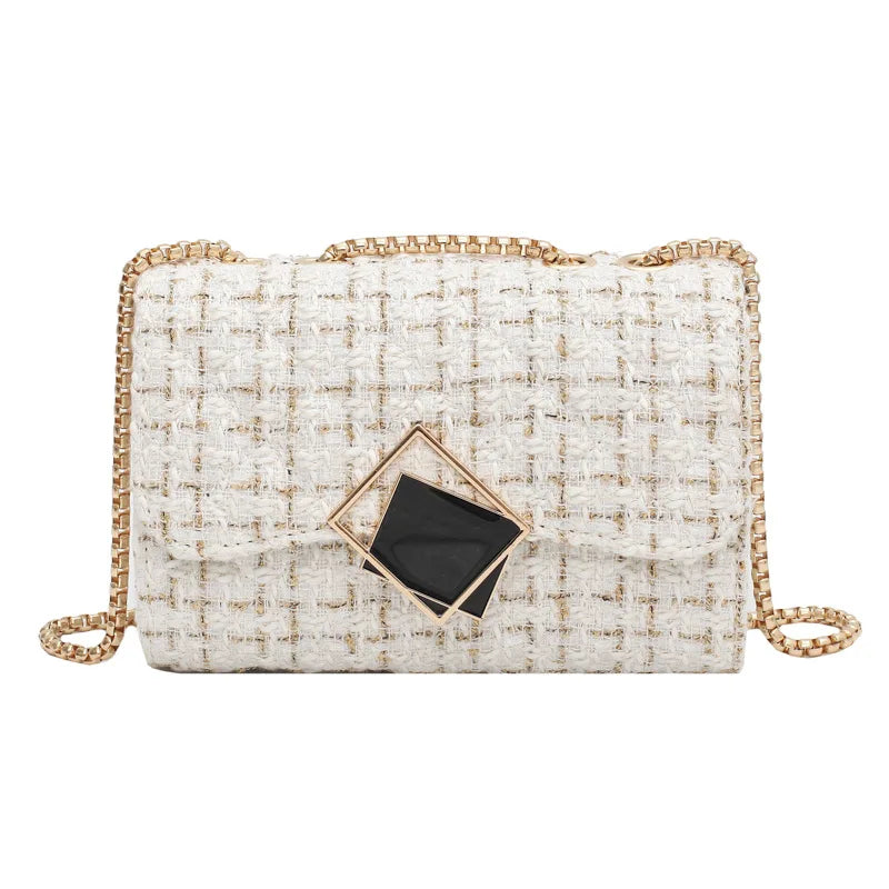 Woolen Women Bag Chain Shoulder Messenger Bag