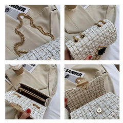 Woolen Women Bag Chain Shoulder Messenger Bag