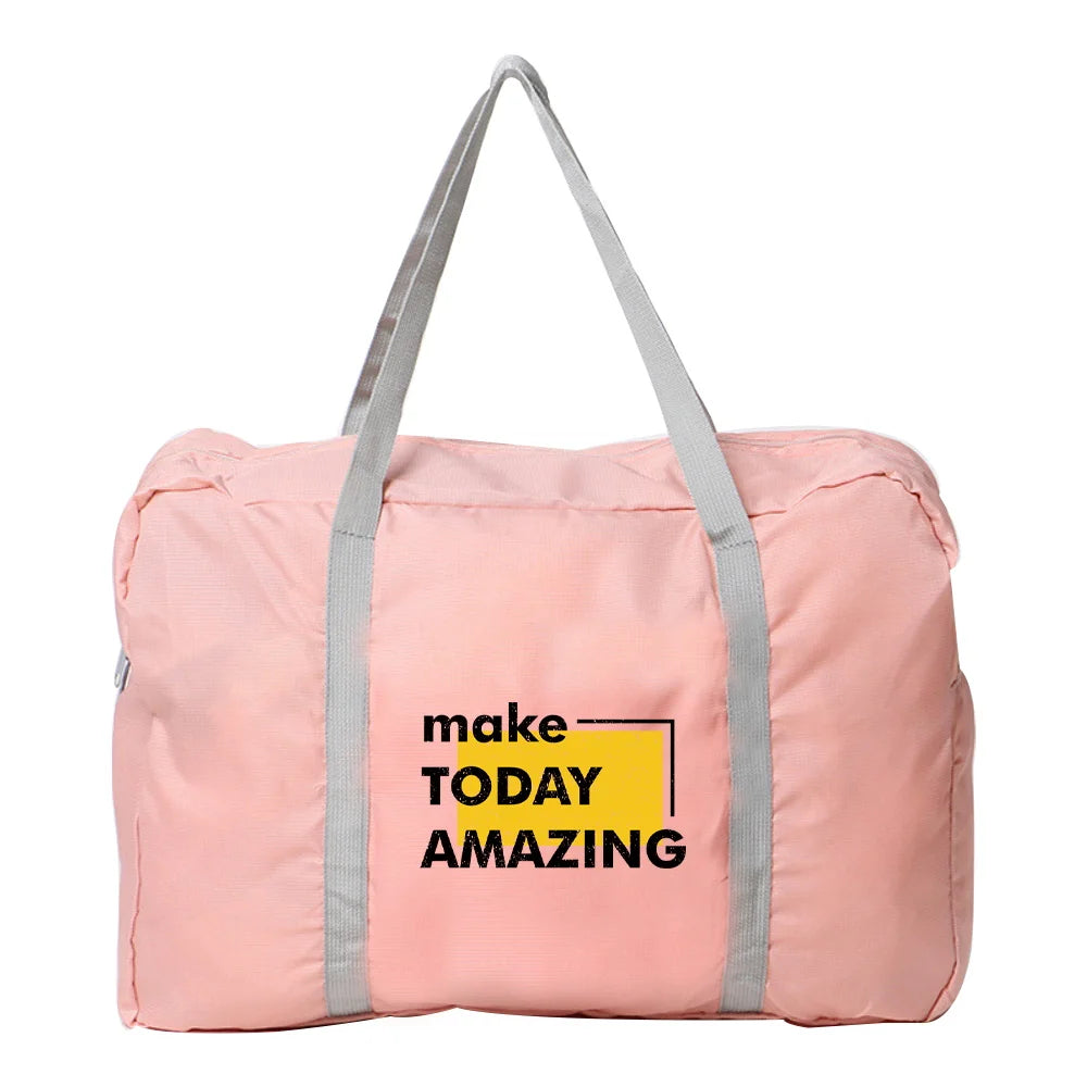 Water Proof Travel Bag Foldable Luggage Shoulder Pack Nylon Handbags