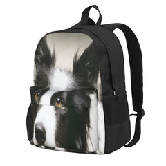 Border Collie Backpacks Men Women Bag