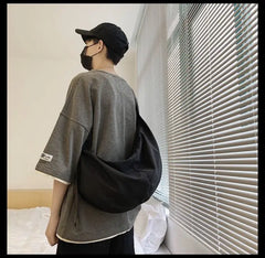 Workwear Bag Women Large Capacity Shoulder Bag College Student Cross Bag