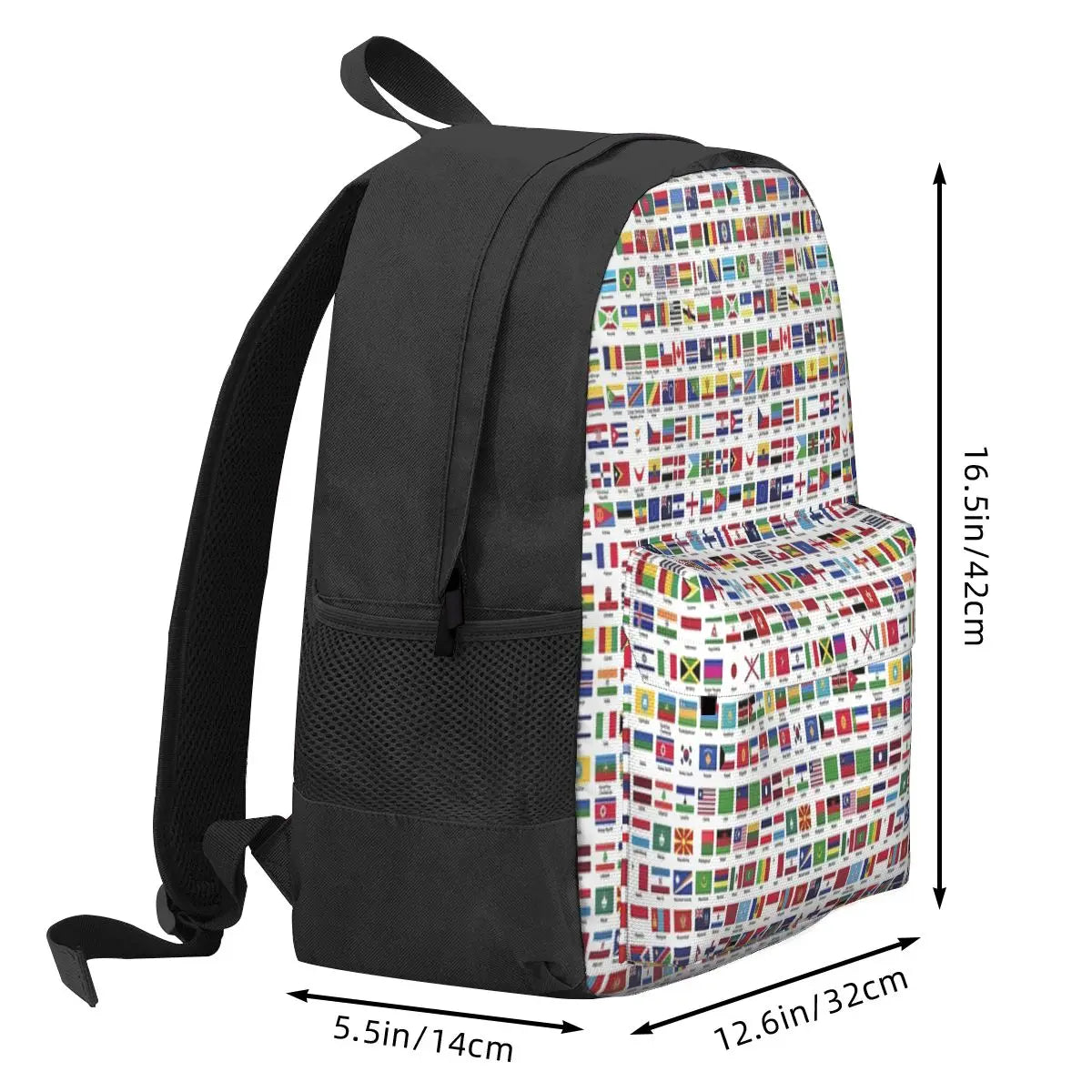World Flags With Names Backpacks Men's Backpacks Bags For Women