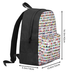 World Flags With Names Backpacks Men's Backpacks Bags For Women