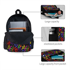 Worm On A String Baby Backpacks Men Women Travel Zipper Close