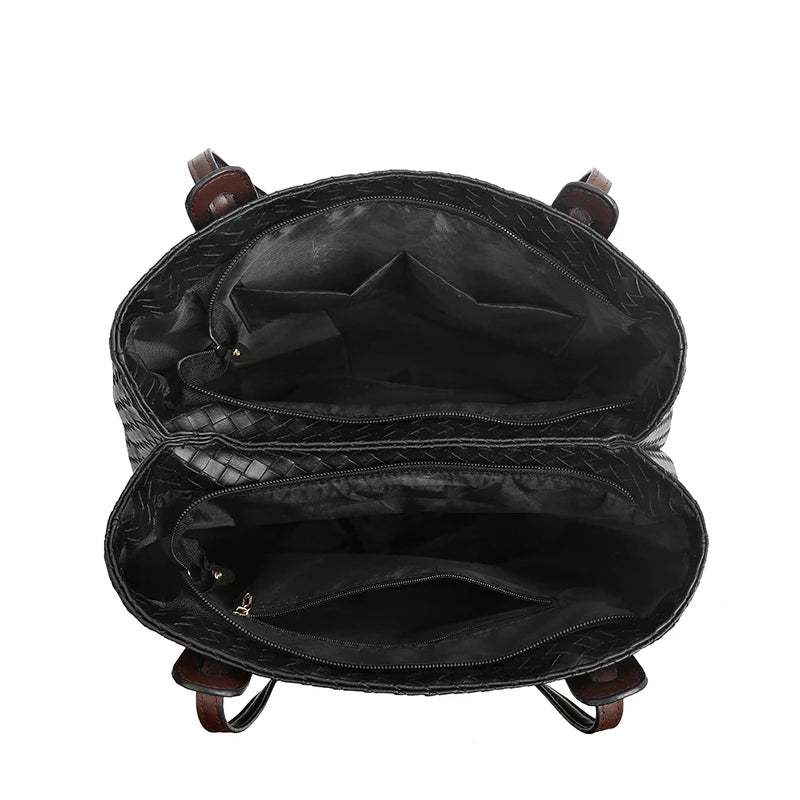 Large Capacity Women's Shoulder Bag Soft Leather Handbag