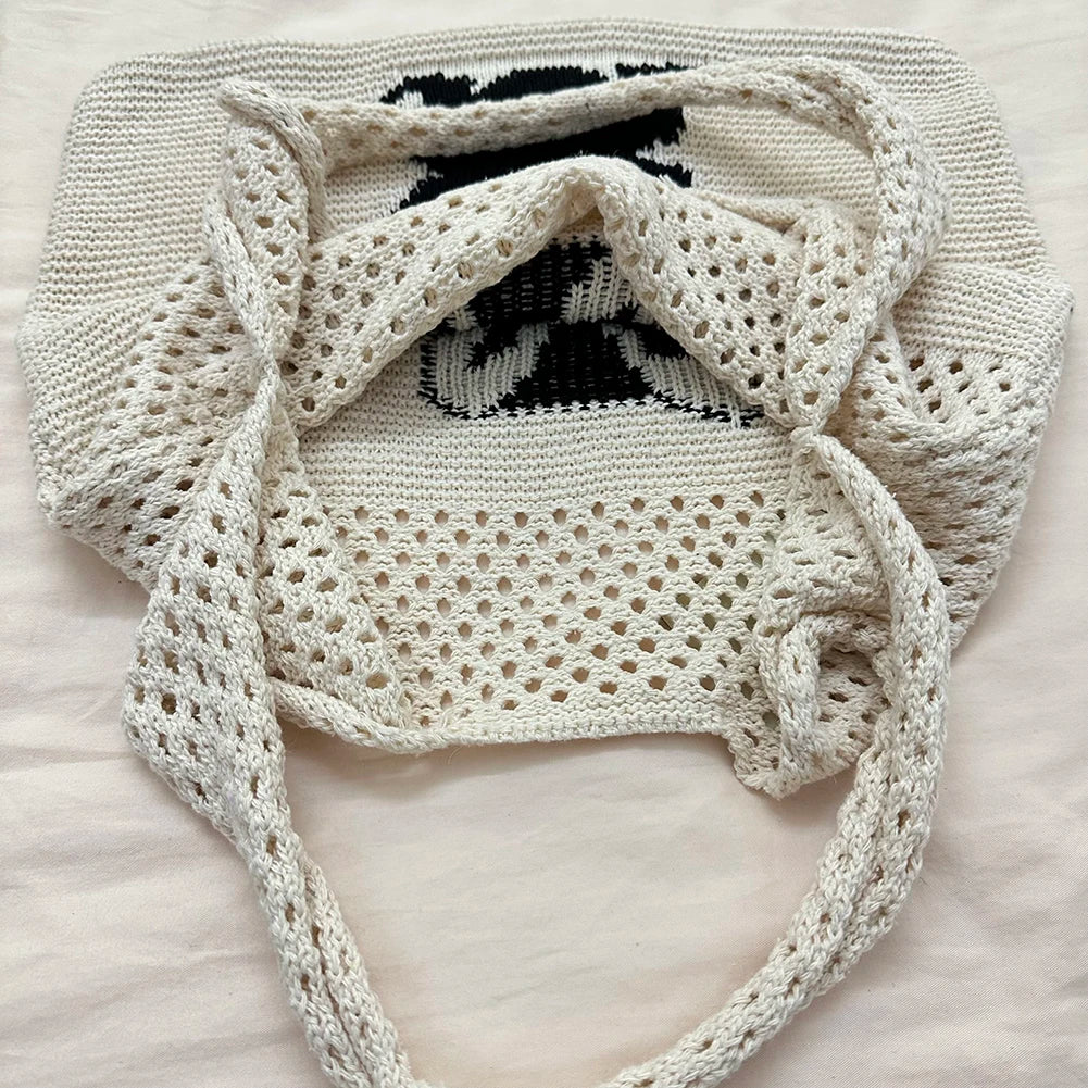 Large Capacity Rabbit Shoulder Bag Eco-Friendly Tote