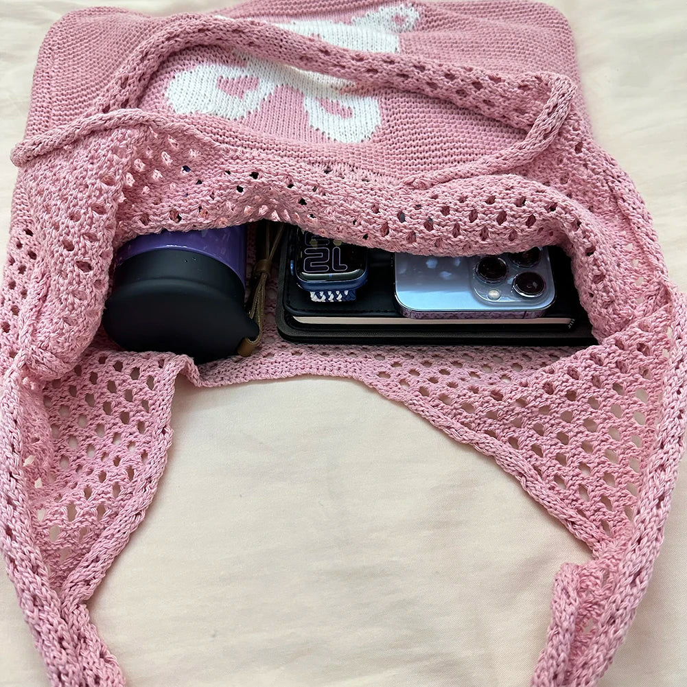 Large Capacity Rabbit Shoulder Bag Eco-Friendly Tote