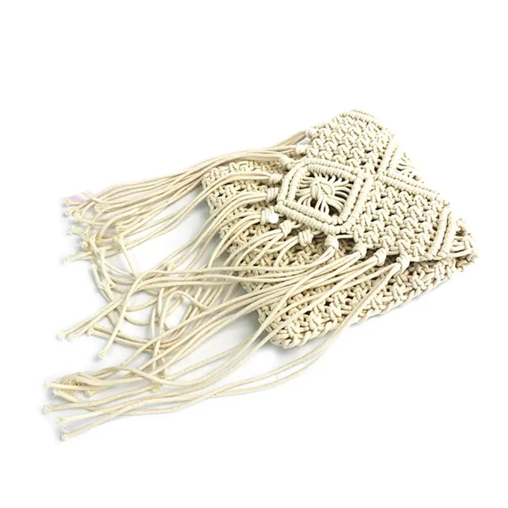 Ethnic Style Straw Tote Beach Bag for Women