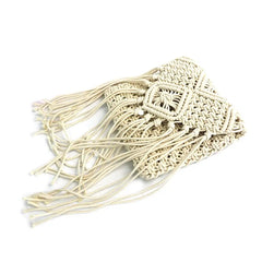 Ethnic Style Straw Tote Beach Bag for Women