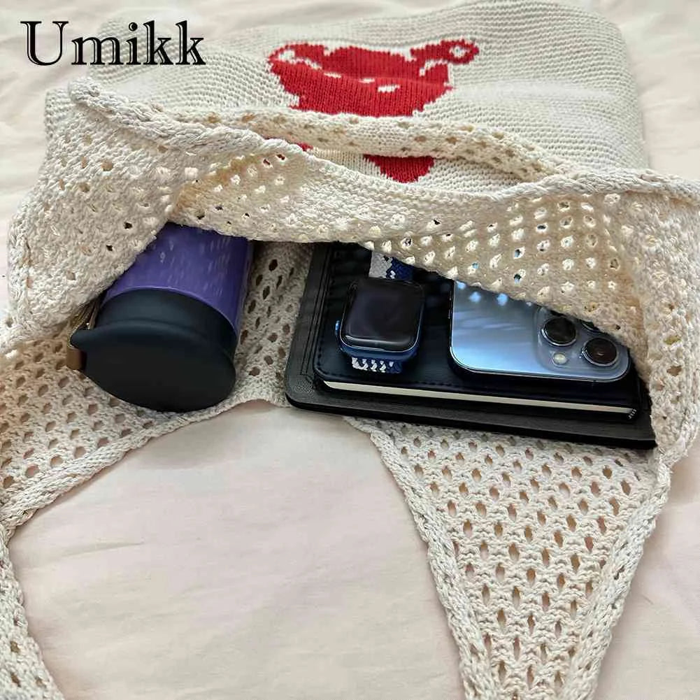 Rabbit Print Beach Bag for Women