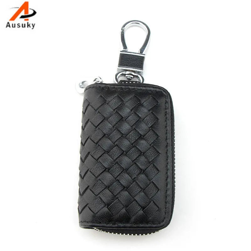 Leather Car Key Wallets Men Key Holder Housekeeper Keys Organizer