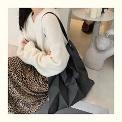 Canvas Women's Bag, Light and Portable Folding Shopping Tote