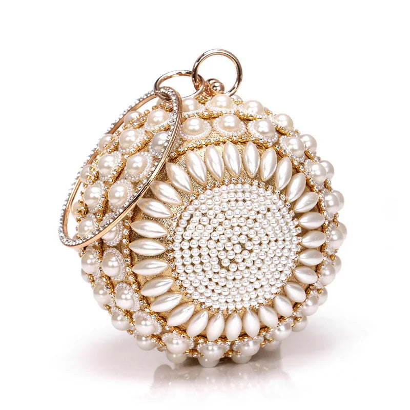 Crystal Tassel Evening Wedding Bag Bridal Handbag