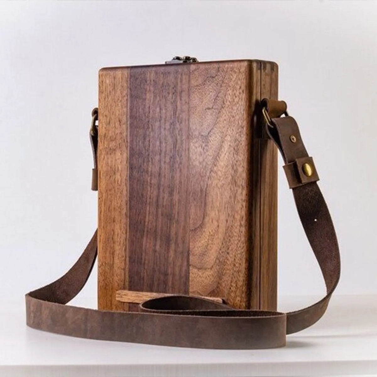 Wood Writers Messenger Box A5 Retro Shoulder Bag Briefcase