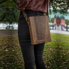 Wood Writers Messenger Box A5 Retro Shoulder Bag Briefcase