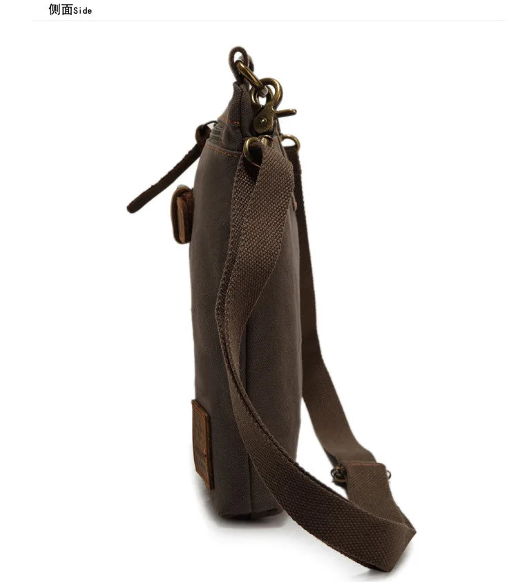 Hot Man Small Canvas Shoulder Bag Men Satchels Bag