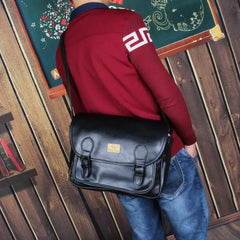 Men's Small Flap Bag Messenger Crossbody Shoulder Bag