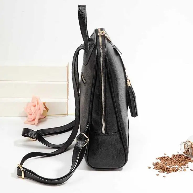 Lady Leather Backpack for Travel