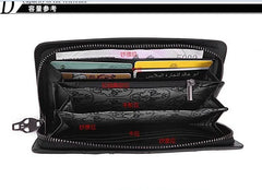 Skull Punk Long Zipper Women's Wallet