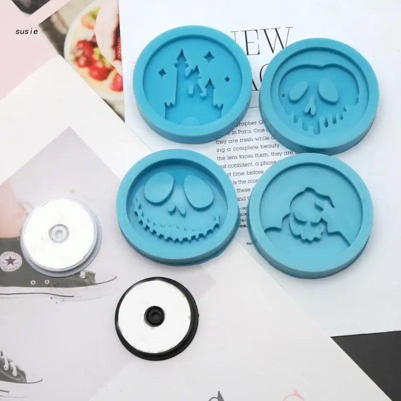 Silicone Halloween Castle Spook Phone Socket Mold DIY Crafts Tool