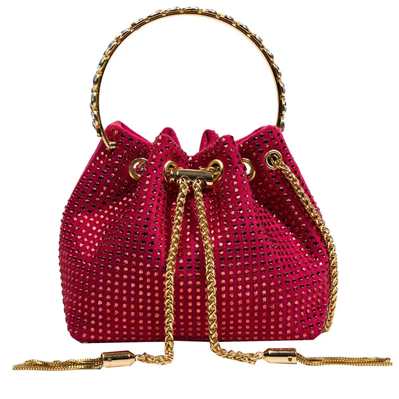 XIHAHA Rhinestone Handbag for Women Bag Diamonds Shoulder Bag Purse Ladies