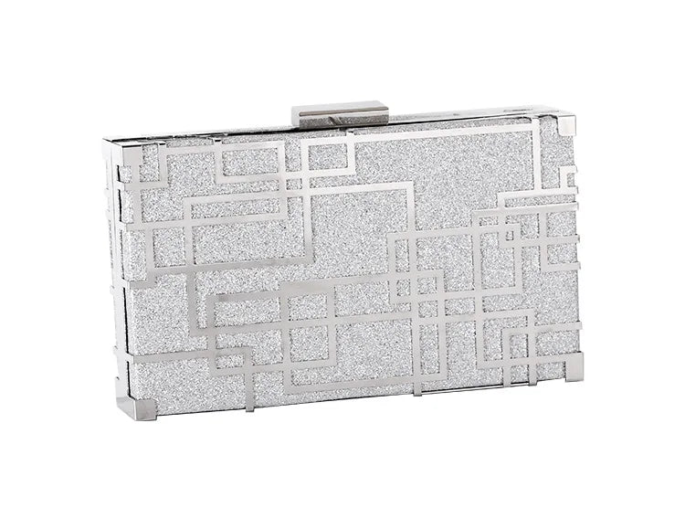 Crystal Rhinestones Evening Bags Wedding Bridal Handbag Purse Flower Clutch