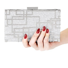 Crystal Rhinestones Evening Bags Wedding Bridal Handbag Purse Flower Clutch