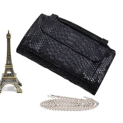 Purple Snake Pattern Clutch Bag Crossbody Bags for Women
