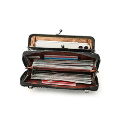 PU Leather Sequin Crossbody Clutch Clip Bag Snake Pattern Wallet