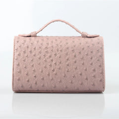Women Ostrich Pattern Handbags Female Evening Party Bag