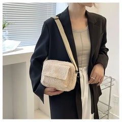 XSLING Plush Women's Shoulder Crossbody Bag
