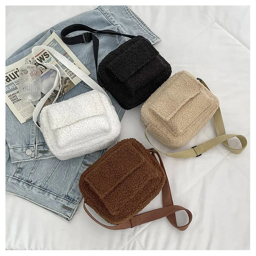 XSLING Plush Women's Shoulder Crossbody Bag