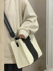 Xiuya Japanese Canvas Bag for Women Spring Large Capacity Handbags