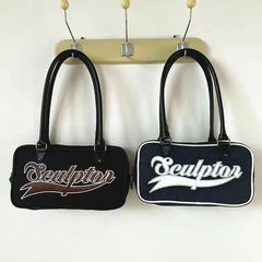 Xiuya Retro Womens Shoulder Bag Casual All-match Travel Fitness Baseball Sports
