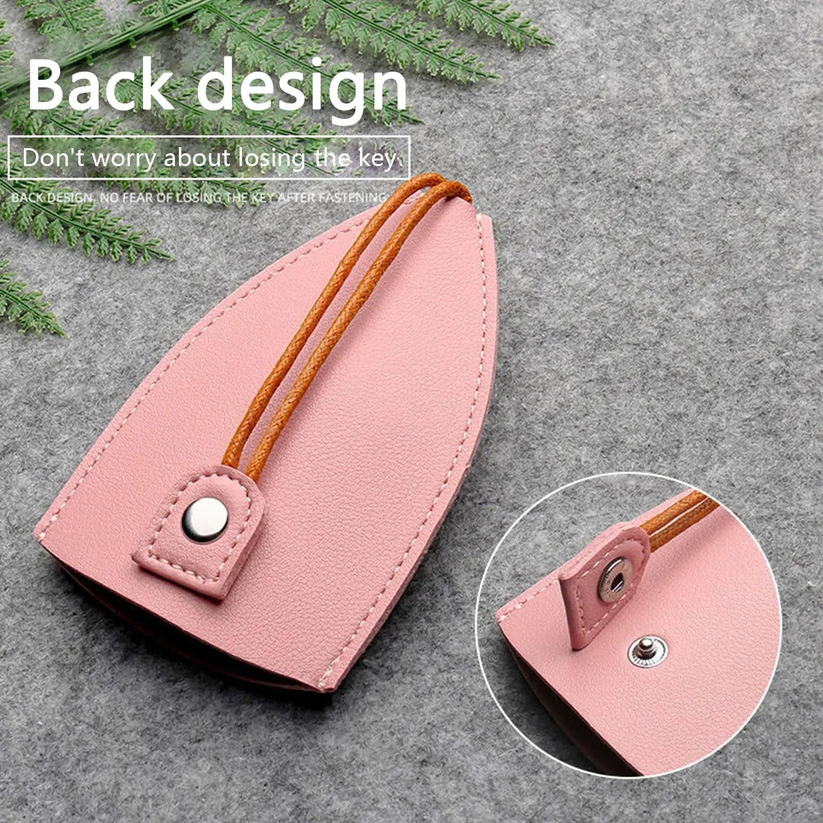 Christmas Elk Pull Type Key Bag PU Leather Key Wallets