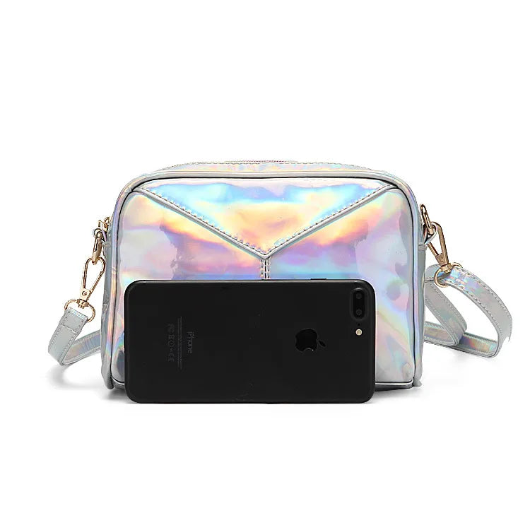 Y10 Women Shoulder Bags Holographic Evening Handbags Messenger Bag