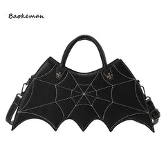 Y2k Dark Cobwebs Tote Handbag Shoulder bag Women Casual Tote Solid Shopping
