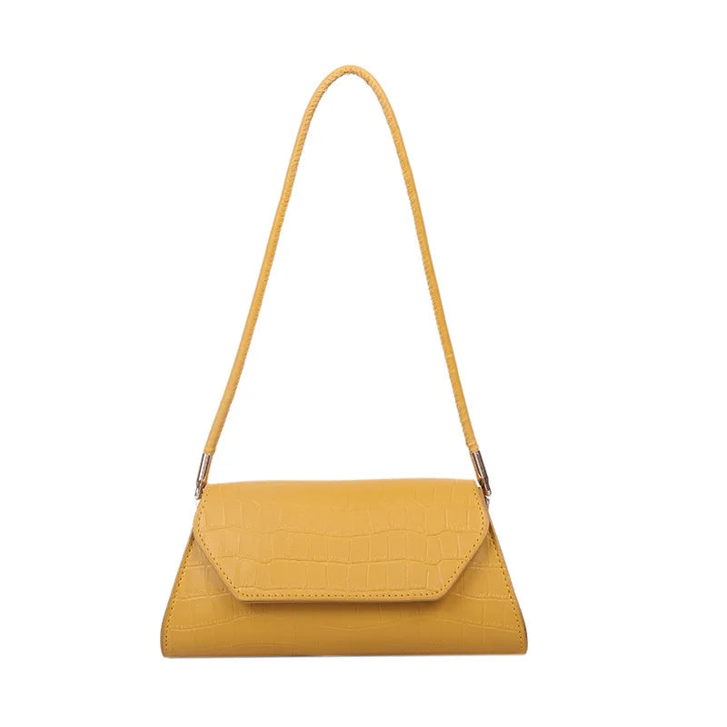 YAOKU Stone Pattern Shoulder Bag Handbags Interior Zipper Pocket