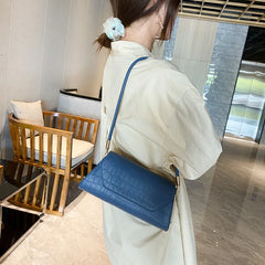YAOKU Stone Pattern Shoulder Bag Handbags Interior Zipper Pocket